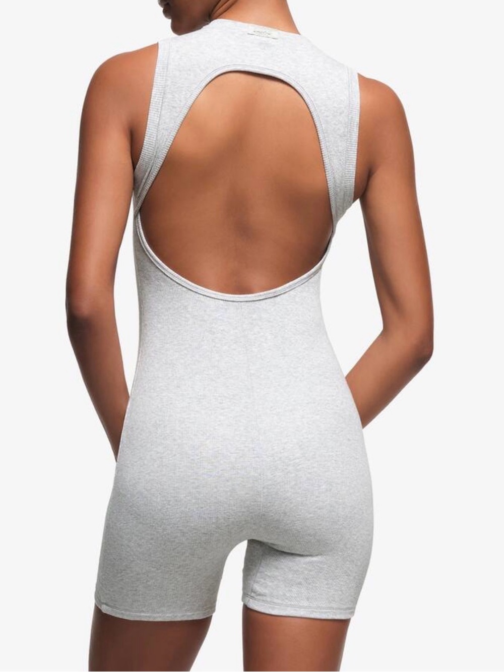 SKIMS Cotton Rib open back Onesie NWT